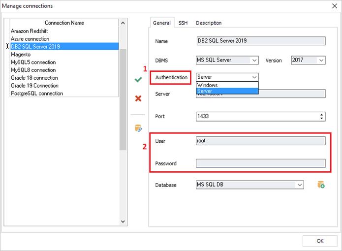 SQL server authentication